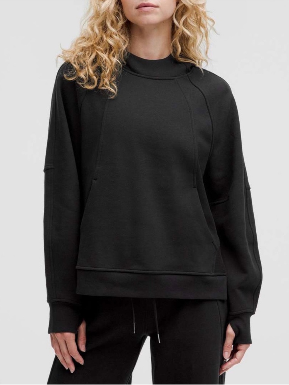 NWT Lululemon Scuba Oversized Side-Slit Hoodie Black